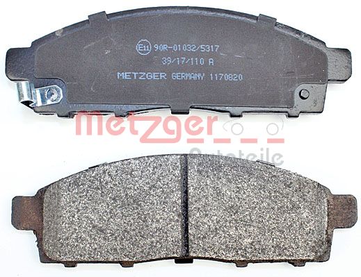 METZGER 1170820 Bremsbelagsatz, Scheibenbremse